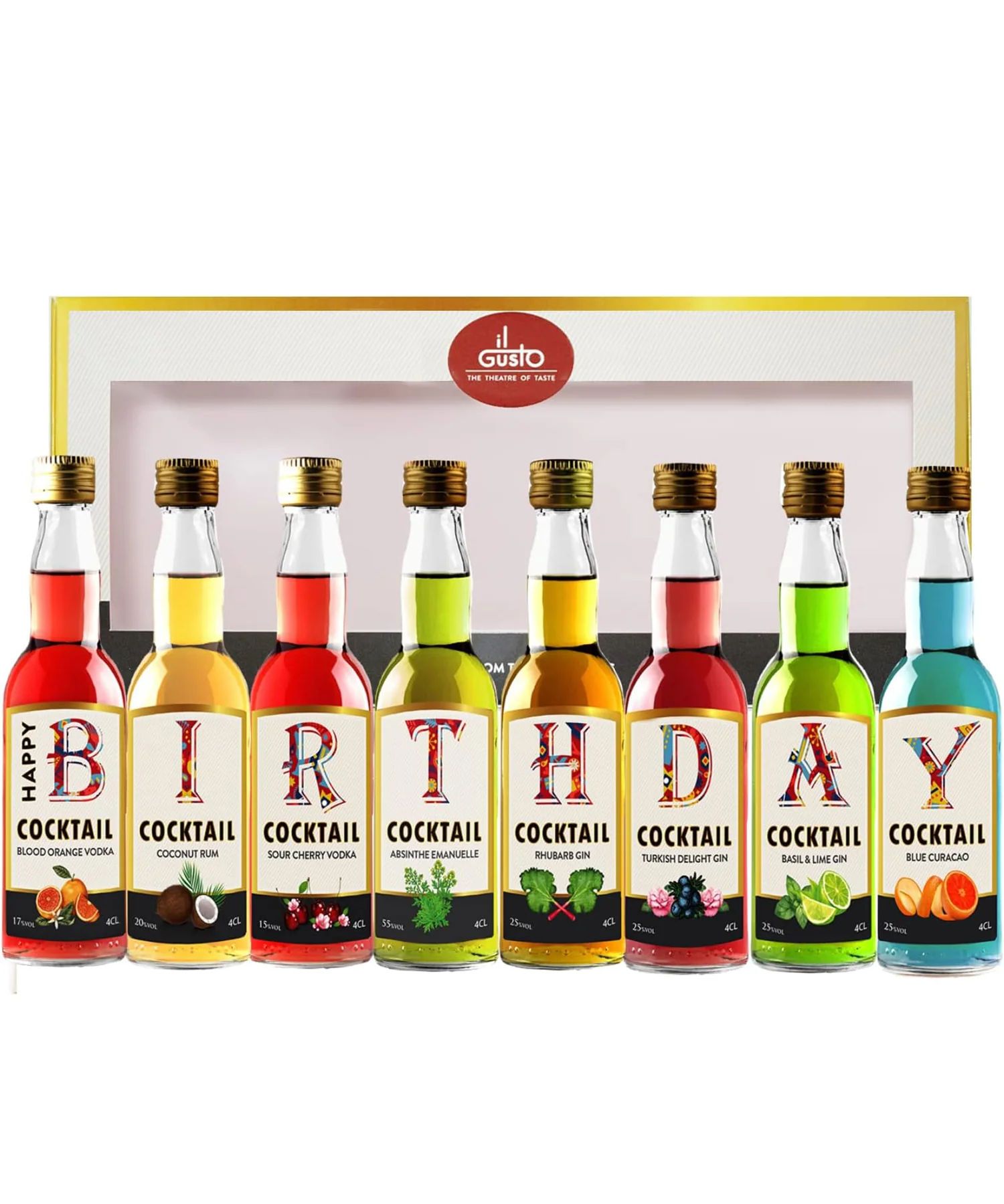 Birthday Gift - Cocktail Tasting Gift Set 40 ml (Pack of 8) - Image 3