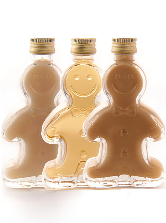 Gingerbread Man Creamy Liqueur Set 40ml x 3 Stocking Fillers - Image 3