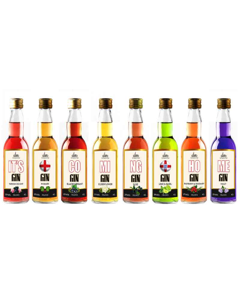 Miniature Gin Gift Set 40 ml (Pack of 8) - Limited Edition - It's Coming Home - Image 3