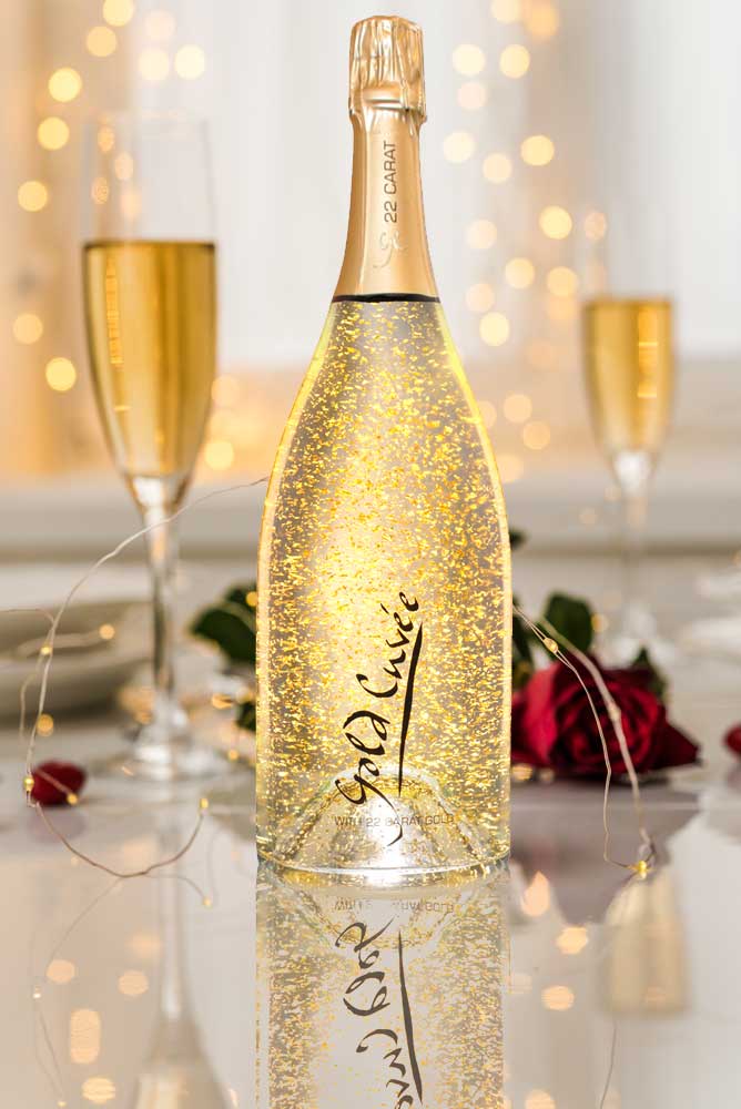 Sparkling Gold Cuvee Original with edible 22 carat gold flakes Collection - Image 4